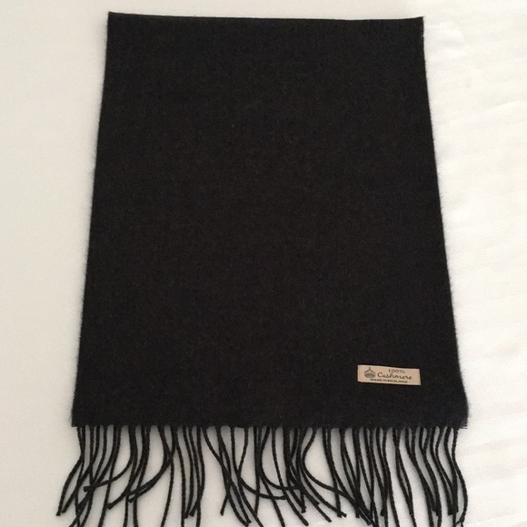 100% Cashmere Gray Scarf New - Picture 1 of 3